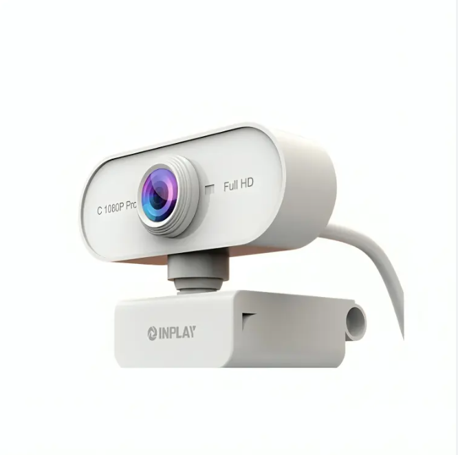 Inplay C1080P-Pro FHD USB Webcam - WHITE