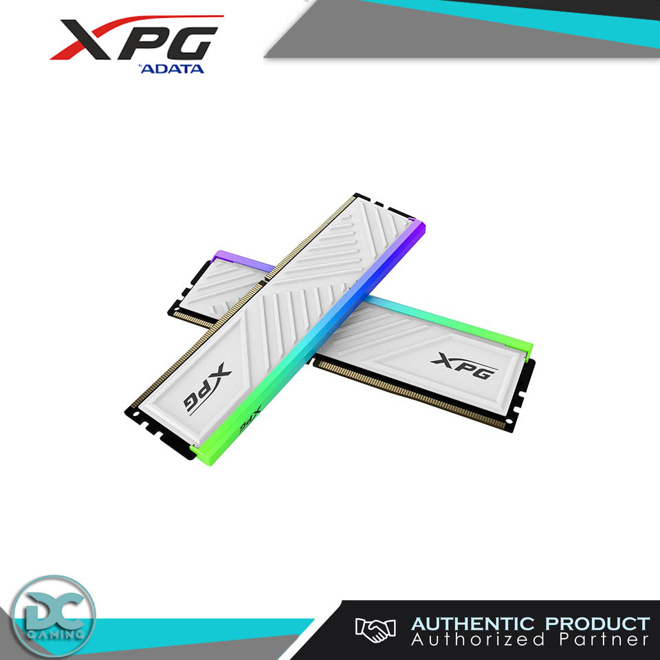 16GB XPG Spectrix D35 2x8GB 3200mhz DDR4 RGB RAM | WHITE