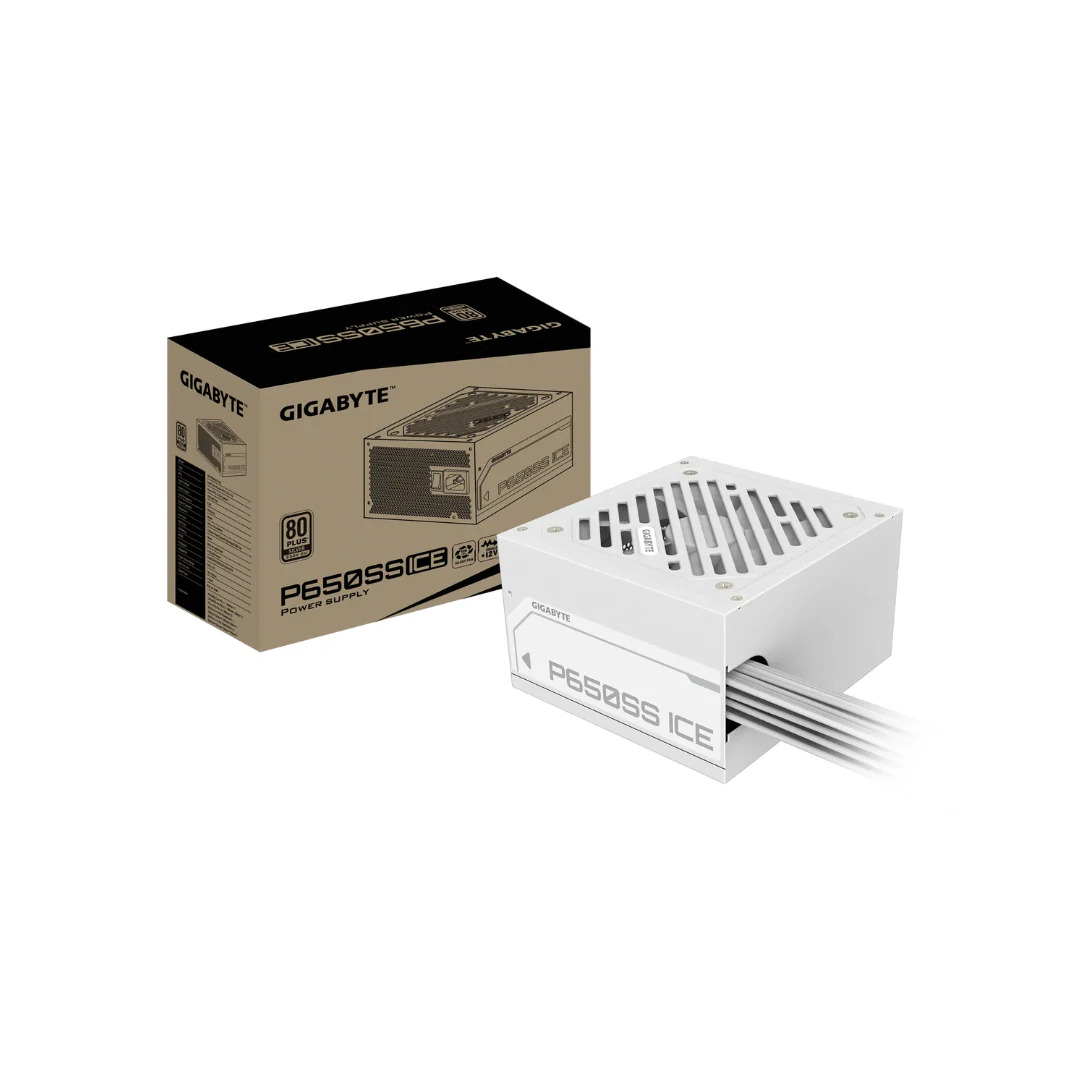 GIGABYTE P650SS-ICE 650W 80PLUS SILVER PSU WHITE