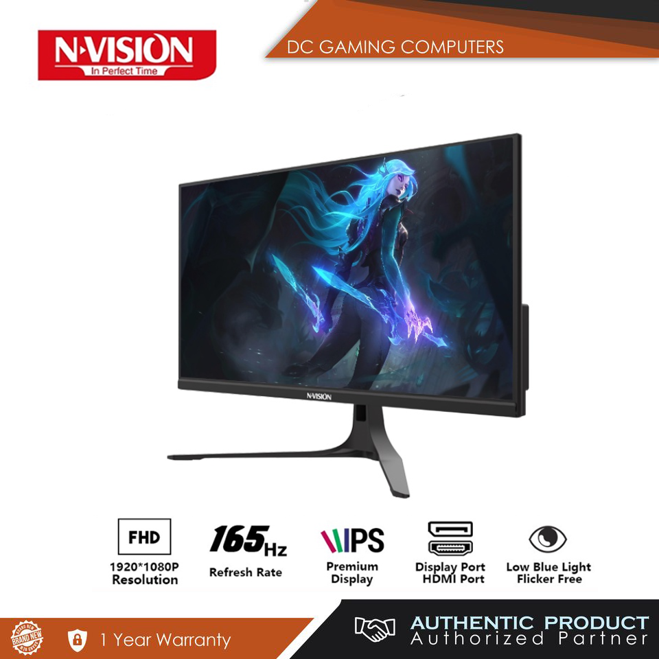 NVISION 24'/25' Gaming IPS Monitor 165Hz 1ms Frameless 