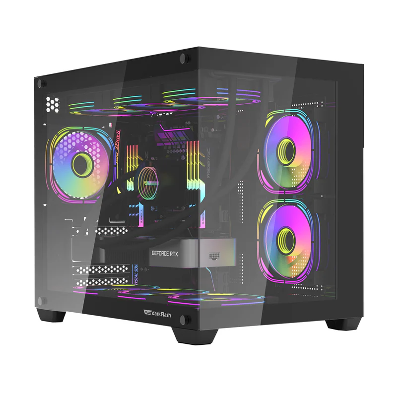 DARKFLASH C285MP EXQUISITE M-ATX - BLACK