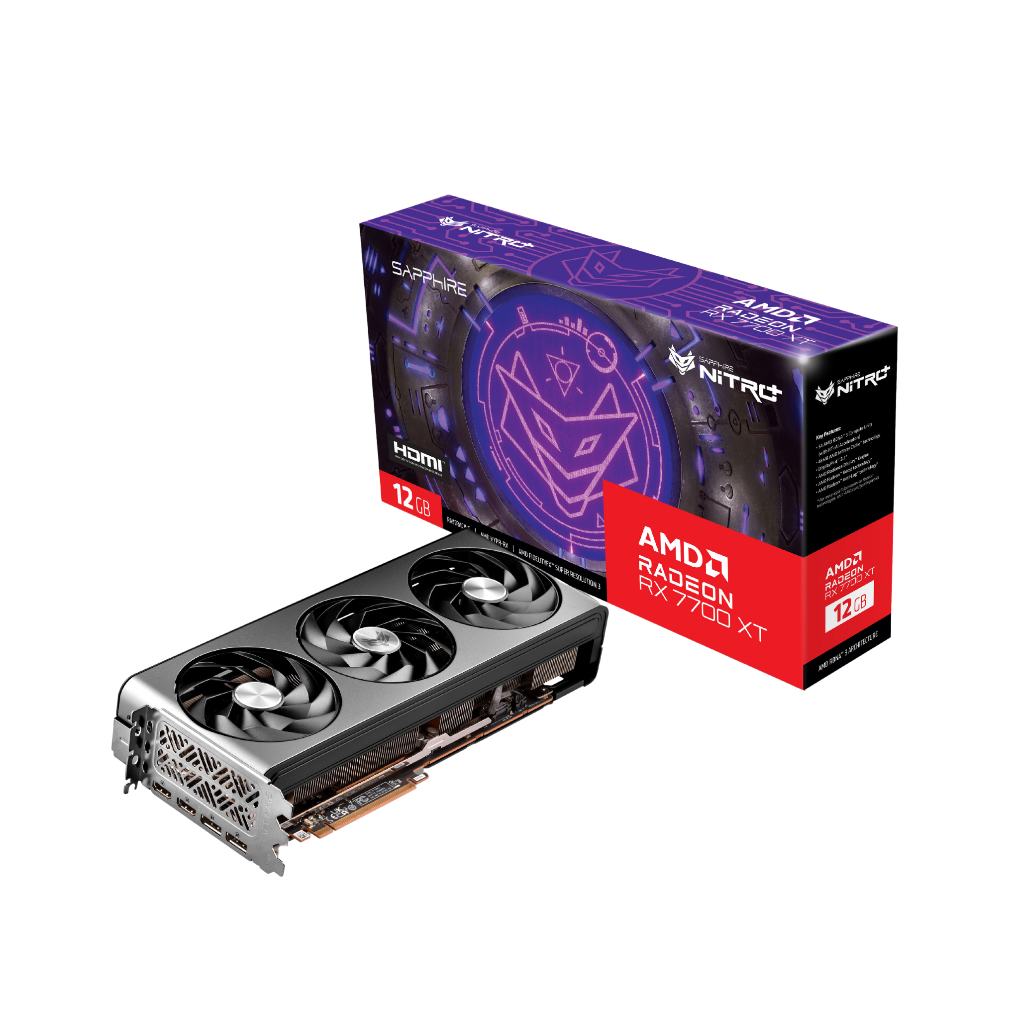 SAPPHIRE NITRO+ AMD Radeon™ RX 7700 XT GAMING OC 12GB