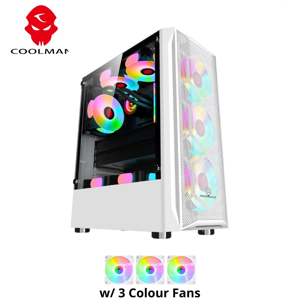 Coolman Aurora Case w/ 3 aRGB Fans